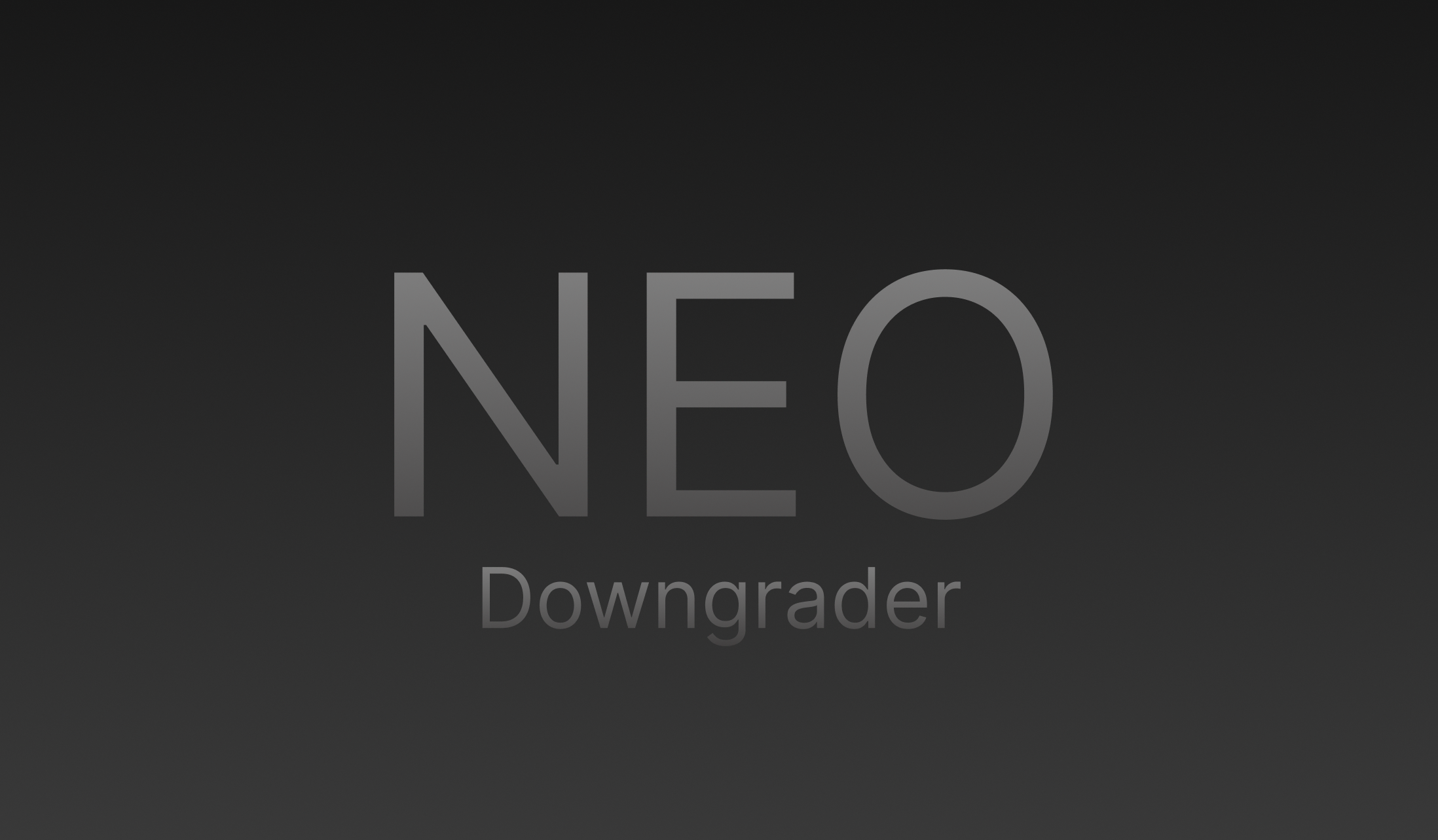 NEO Downgrader banner